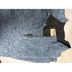 Wrangler Authentic Western Sweater Men's  2XLT Blue Long Sleeve 1/4 Zip NEW WT